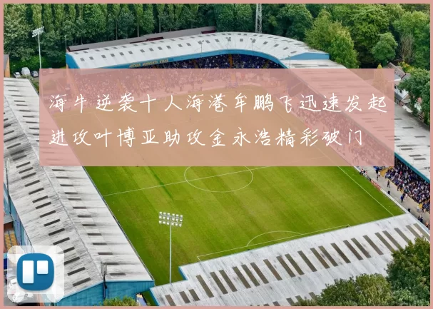 海牛逆袭十人海港牟鹏飞迅速发起进攻叶博亚助攻金永浩精彩破门